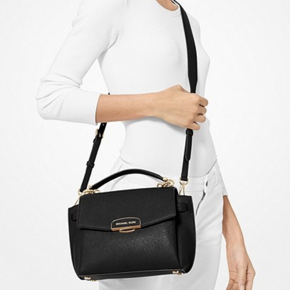 Michael Kors Black Leather Satchel - Picture 3 of 15
